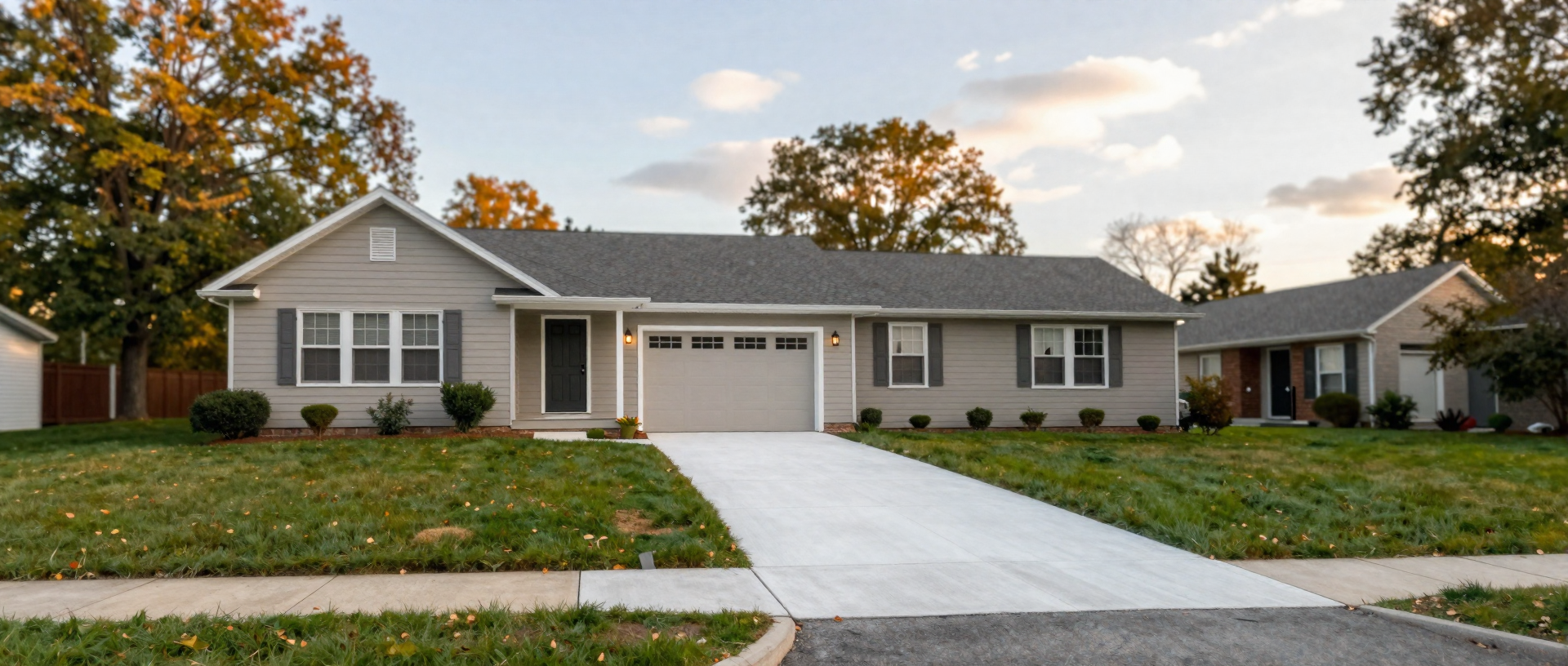 Suburban home exterior